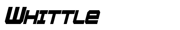 Whittle font preview